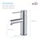 Kibi Circular X Single Handle Bathroom Vanity Sink Faucet with Pop Up Drain C-KBF1010CH-KPW100CH - alternate 7
